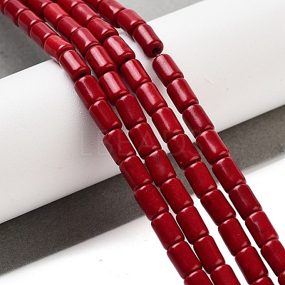 Synthetic Turquoise Beads Strands X-TURQ-G120-4x6mm-07-1