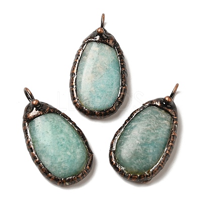 Natural Mixed Gemstone Pendants G-K381-05R-1
