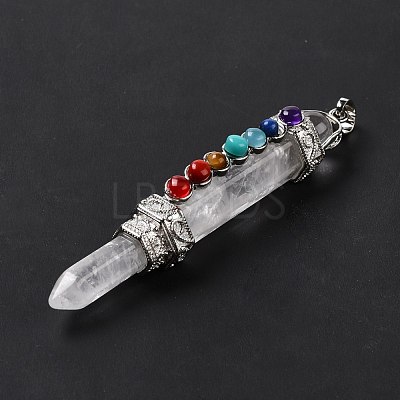 Chakra Theme Natural Quartz Crystal Big Pendants G-I322-06P-05-1
