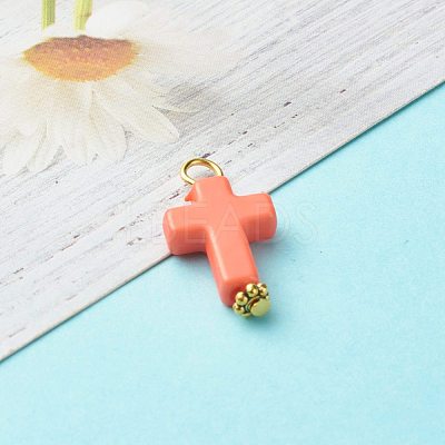 Opaque Acrylic Pendants PALLOY-JF00833-1