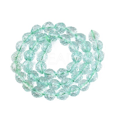 Crackle Transparent Glass Beads Strands GLAA-N068-04A-04-1