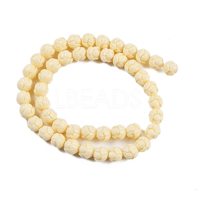 Synthetic Coral Carved Beads Strands CORA-C003-07-1