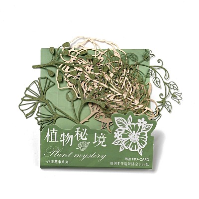 10Pcs 10 Styles Hollow Lace Flower Scrapbook Paper Label DIY-D075-11-1