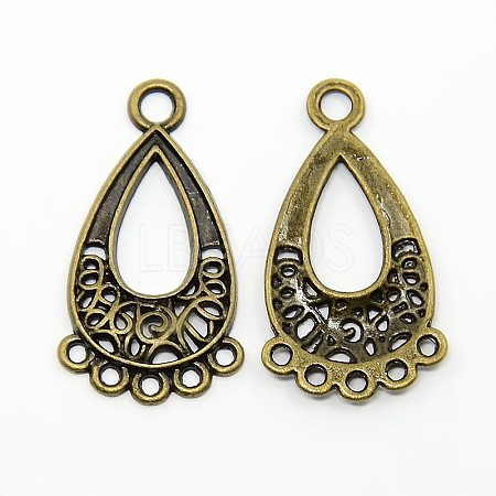Tibetan Style Chandelier Component Links TIBEP-EA434Y-AB-FF-1