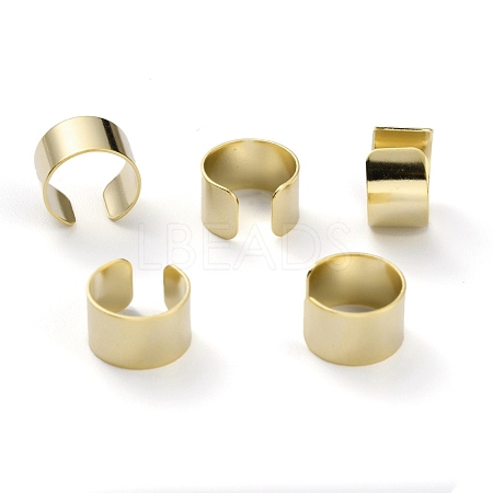 Unisex Brass Cuff Earrings EJEW-Z005-01G-1