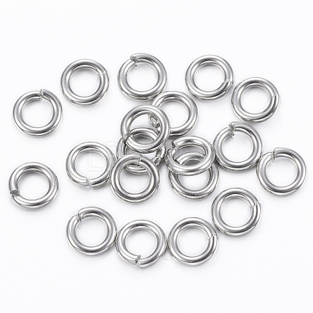 Tarnish Resistant 304 Stainless Steel Open Jump Rings STAS-H555-11P-1
