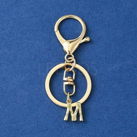 Alloy Initial Letter Charm Keychains KEYC-YW00006-13-1