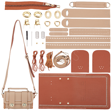 DIY PU Leather Shoulder Bag Kits DIY-WH0387-17B-1