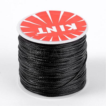 Round Waxed Polyester Cords YC-K002-0.6mm-20-1