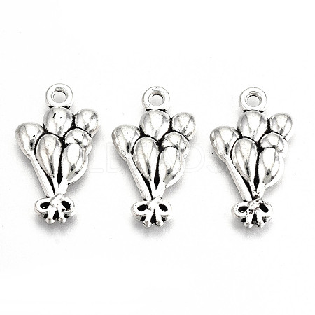 Tibetan Style Alloy Pendants TIBE-S323-069AS-RS-1