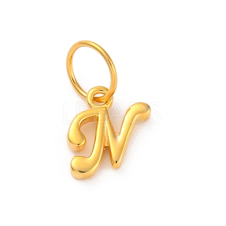 925 Sterling Silver Letter Charms with Jump Rings LS-STER-R008-01G-N-1