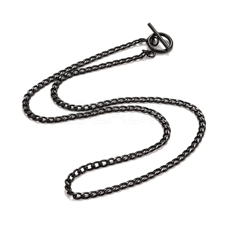 Ion Plating(IP)  304 Stainless Steel Chain Necklaces NJEW-A002-07EB-1