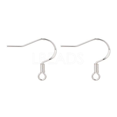 925 Sterling Silver Flat Coil Earwire STER-S002-53-1