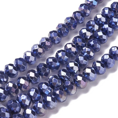 Opaque Glass Beads Strands GLAA-H022-01A-02-1
