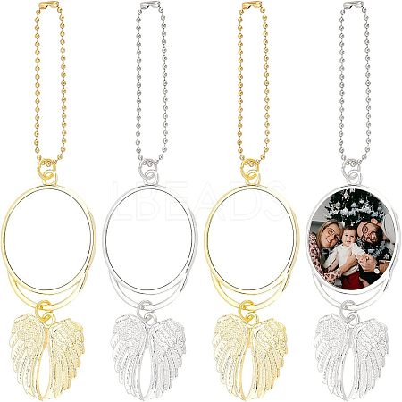 4 Sets 2 Colors Alloy Pendant Decoration Cabochon Settings FIND-CA0004-32-1