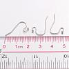 Platinum Color Brass Hook Ear Wire X-J0JQN062-3