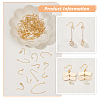 SUPERFINDINGS 96Pcs 12 Style Brass Earring Hooks KK-FH0004-41-4