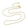 Brass Ball Chain Necklace Making NJEW-B119-05G-2