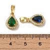 Brass Micro Pave Cubic Zirconia Pendants KK-R162-064G-3