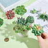 PVC Artificial Succulent Plant AJEW-SP0004-35C-4