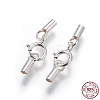925 Sterling Silver Spring Ring Clasps STER-G019-B-08S-2