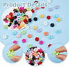 110Pcs 11 Colors Baking Paint Opaque Acrylic Beads MACR-HS0001-05-3