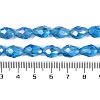 Transparent Electroplate Glass Beads Strands EGLA-N013-T6mm-B17-4