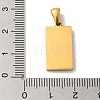 304 Stainless Steel Pendants STAS-C100-02B-G-3