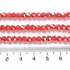 Electroplate Opaque Glass Beads Strands EGLA-A035-P4mm-A03-4
