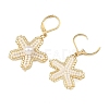 Brass Seed Glass Beads Leverback Earrings EJEW-MZ00759-6