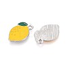Fruit Alloy Enamel Charms PALLOY-S058-01P-13-1