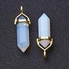 Opalite Double Terminated Pointed Pendants G-G902-C02-2