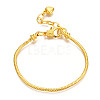 Brass European Style Bracelet Making MAK-R011-03G-1