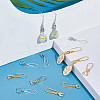   4 Sets 2 Colors Brass Earring Hooks EJEW-PH0001-24-4