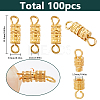 100Pcs Alloy Screw Clasps FIND-SC0012-07G-2