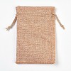 Polyester Imitation Burlap Packing Pouches ABAG-WH0008-06-1