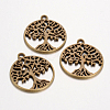 Tibetan Style Alloy Pendants X-TIBEP-5347-AB-FF-2