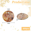 400Pcs Shell Flat Round Charms BSHE-GO0001-02-2