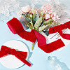 5 Yards Polyester Frayed Ribbon OCOR-WH0082-226A-01-4
