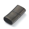 316 Surgical Stainless Steel Magnetic Clasps with Glue-in Ends Ion Plating(IP) STAS-G241-14B-EB-2