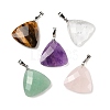 Natural Gemstone Pendants G-L614-D04-P-1