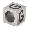 Tarnish Resistant 201 Stainless Steel European Beads STAS-M058-01G-P-2