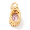 Real 18K Gold Plated Brass Inlaid Cubic Zirconia Charms ZIRC-L100-079G-4