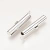Brass Slide On End Clasp Tubes KK-Q735-285P-2