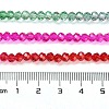 Transparent Painted Glass Beads Strands DGLA-A034-T4mm-A24-3