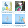 Waterproof PVC Colored Laser Stained Window Film Adhesive Stickers DIY-WH0256-033-3