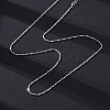 Brass Twisted Boston Link Chains  Necklaces for Women NJEW-D302-60P-4