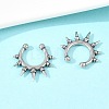316 Stainless Steel Hoop Nose Rings AJEW-C044-05A-AS-2