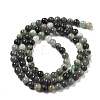 Synthetic Emerald Beads Strands G-A262-A03-4mm-1-3