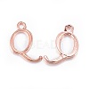 Alloy Letter Pendants PALLOY-X0037-68RG-3